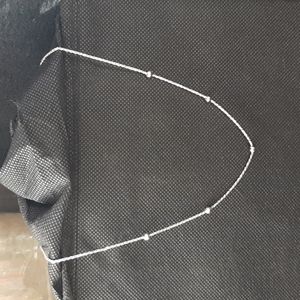 Beautiful Silver 16 in Long Choker Necklace
